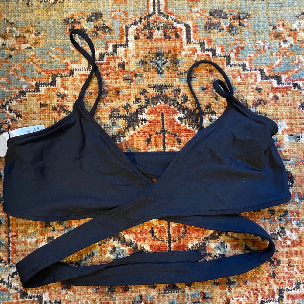 Wrap around swim top